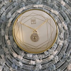 BB LILA Gold Lock and Key Necklace